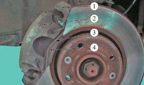 Детали переднего суппорта Lada Largus R90 (К4М) и F90