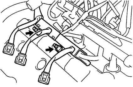 Снятие защиты электропроводки двигателя 1MZ-FE  Toyota Camry 
