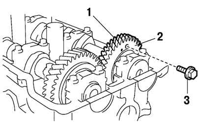 Крепление вспомогательной шестерни распредвала Toyota Camry 