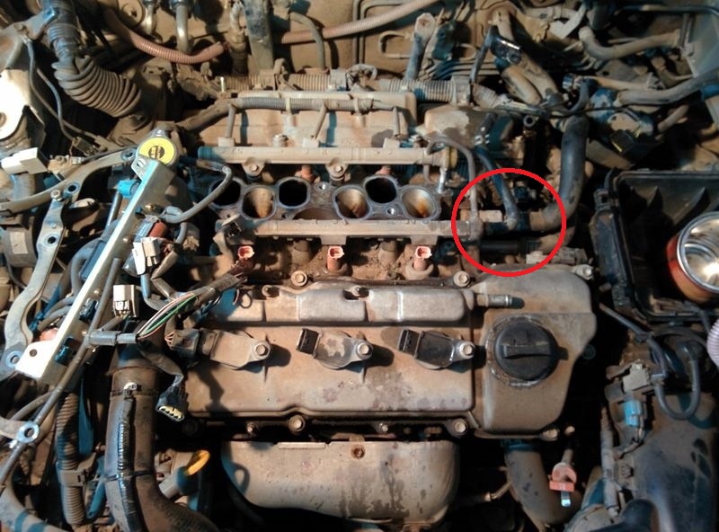 Выходной патрубок системы охлаждения Toyota Camry 