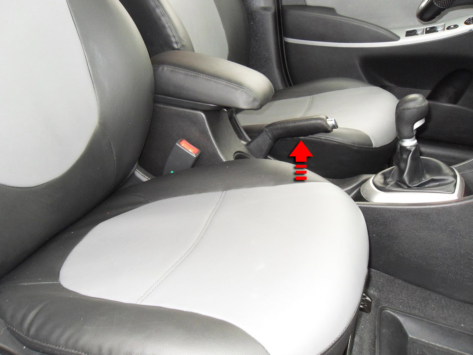 Стояночный тормоз на автомобиле Hyundai Solaris 2010-2016