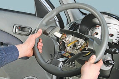 Снимаем рулевое колесо Chery Tiggo