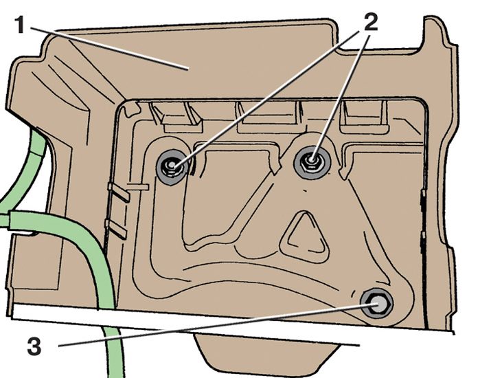 Держатель аккумуляторной батареи автомобиля Skoda Fabia I