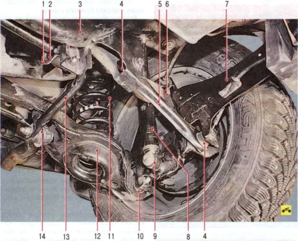 Описание конструкции задней подвески в автомобиле Ford focus 2
