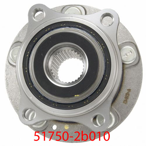 Ступица заднего колеса 51750-2B010 на автомобиле Hyundai Santa Fe CM 2006-2012